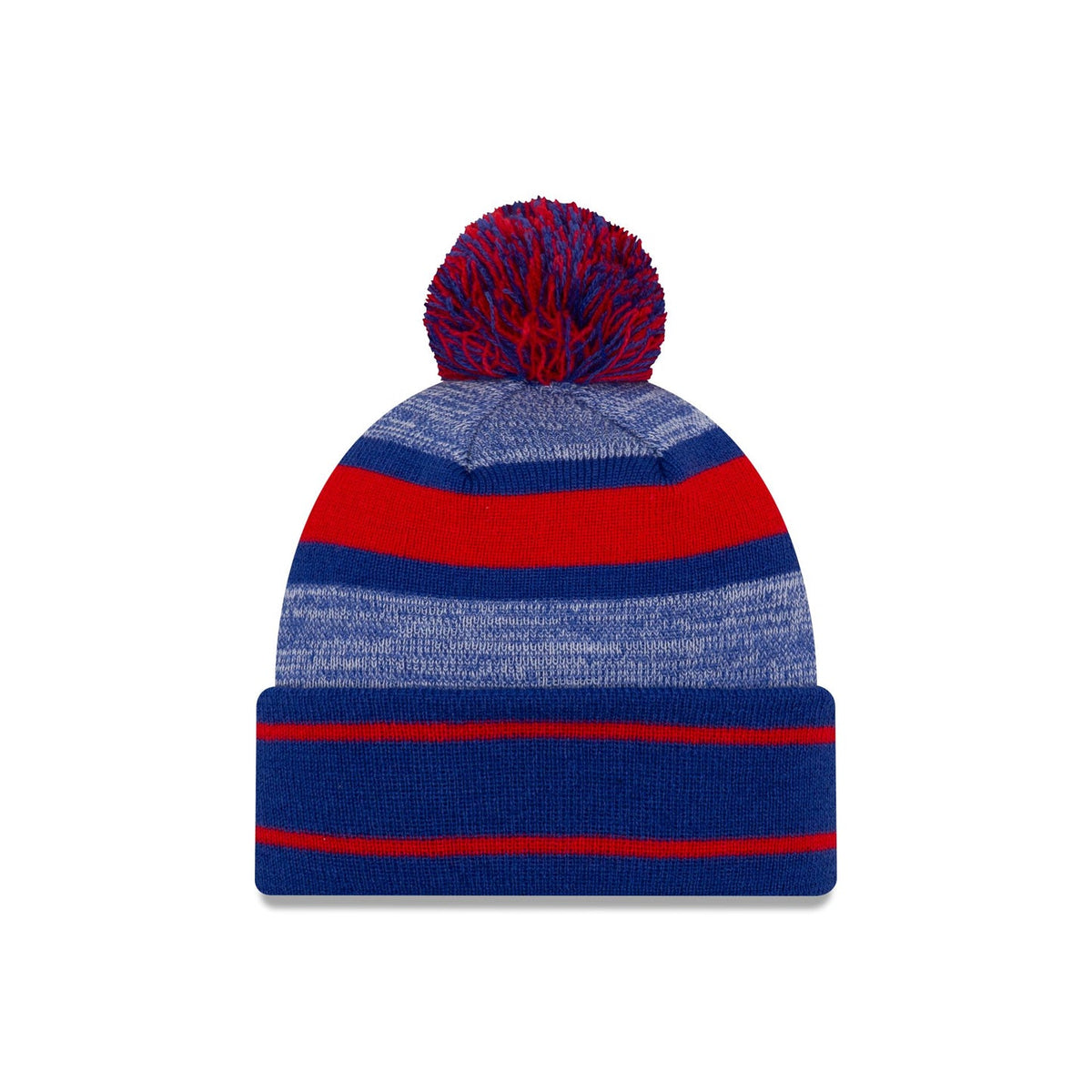 Buffalo Bills Team Stripes Pom Knit Hat