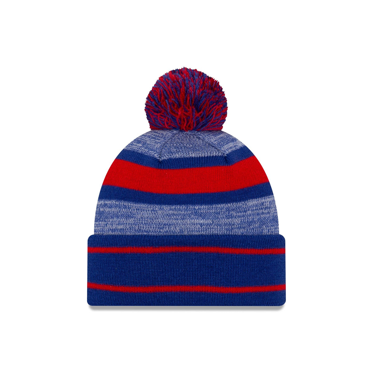Buffalo Bills Team Stripes Pom Knit Hat