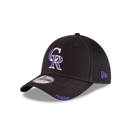 Colorado Rockies Optic White 39THIRTY Stretch Fit Hat