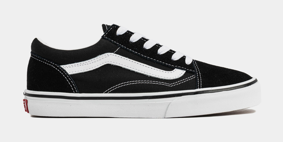 Old Skool Grade School Lifestyle Shoes (Black/White)