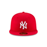 New York Yankees Scarlet Basic 59FIFTY Fitted Hat