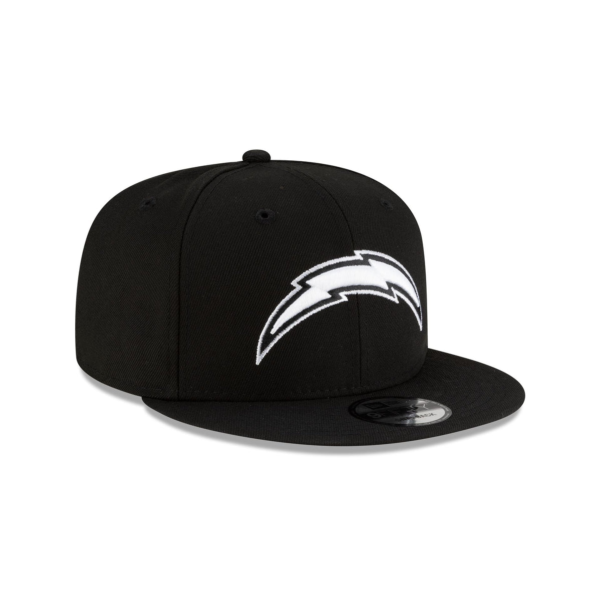 Los Angeles Chargers Black and White 9FIFTY Snapback Hat