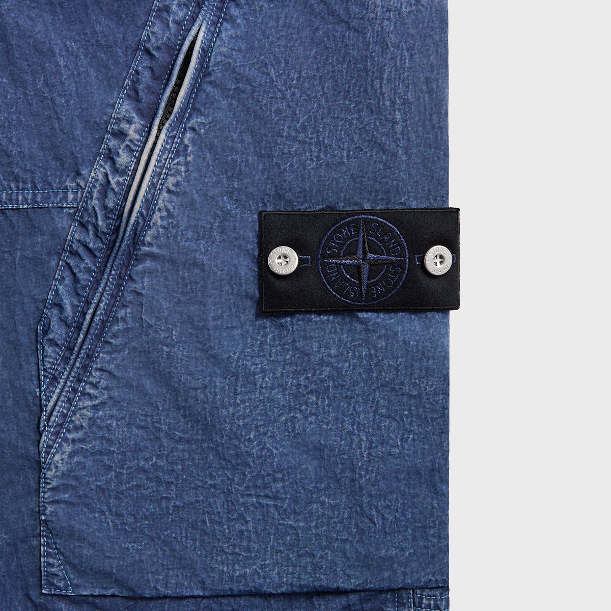 Stone Island Denim Research Hollow Fibre Nylon Trousers - Indigo