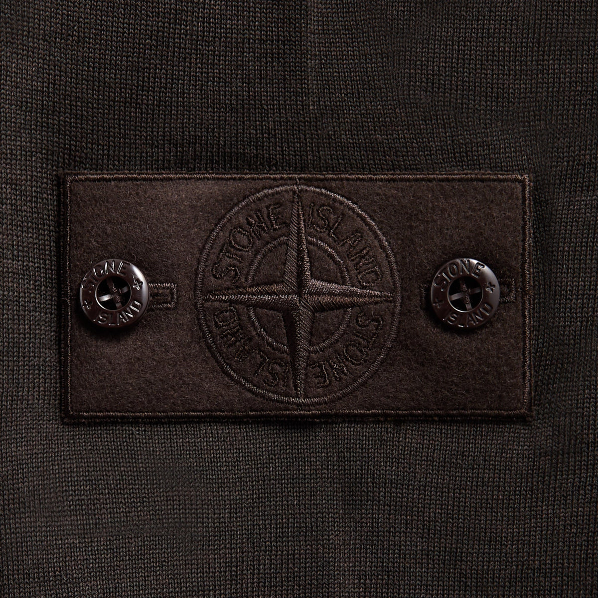 Stone Island Ghost Long Sleeve Polo - Dark Brown