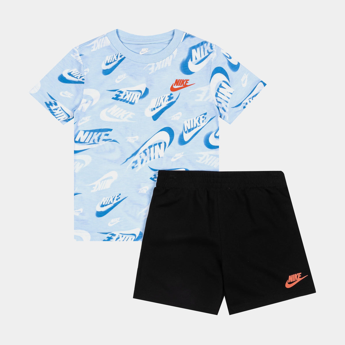 NSW On The Move All Over Print Short Infant Toddler Set (Blue/Black)