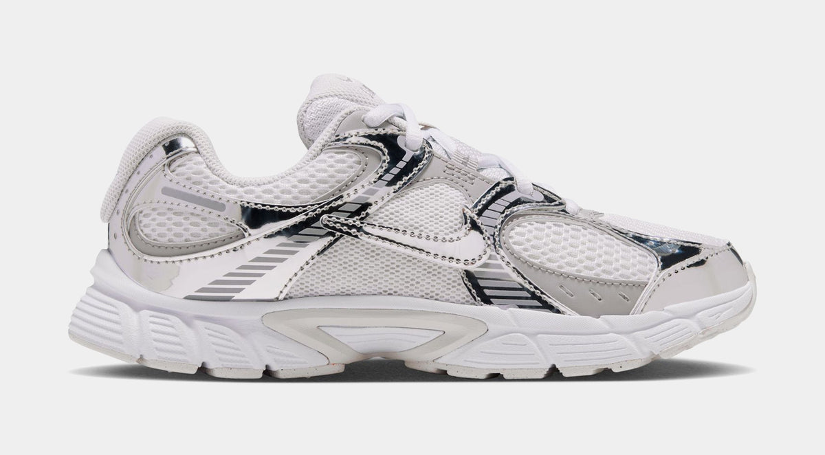 V5 RNR Grade School Running Shoes (Off-White/Vast Grey/Silver Lilac/Metallic Silver)