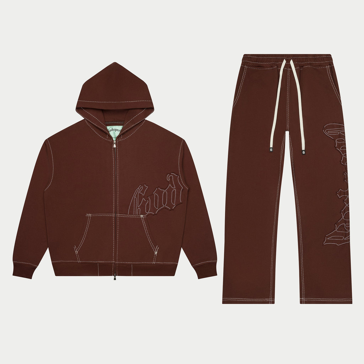 OG Logo Sweatsuit Stitched (Mocha)