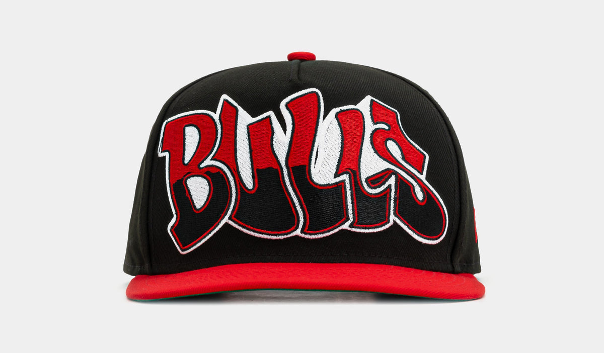 Shoe Palace x New Era NBA 90s Graffiti Exclusive Chicago Bulls 950AF Snapback Mens Hat (Black/Red)