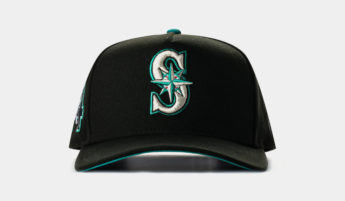 Shoe Palace Exclusive Seattle Mariners 950AF Snapback Mens Hat (Black/Teal)