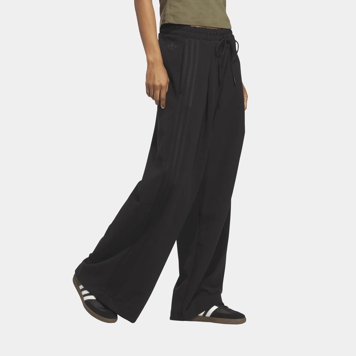Wide Leg Womens Pants (Black)