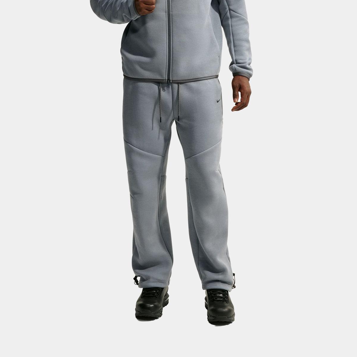 Tech Fleece Open Hem Refelctive Accents Mens Sweatpants (Cool Grey/Iron Grey/Black)