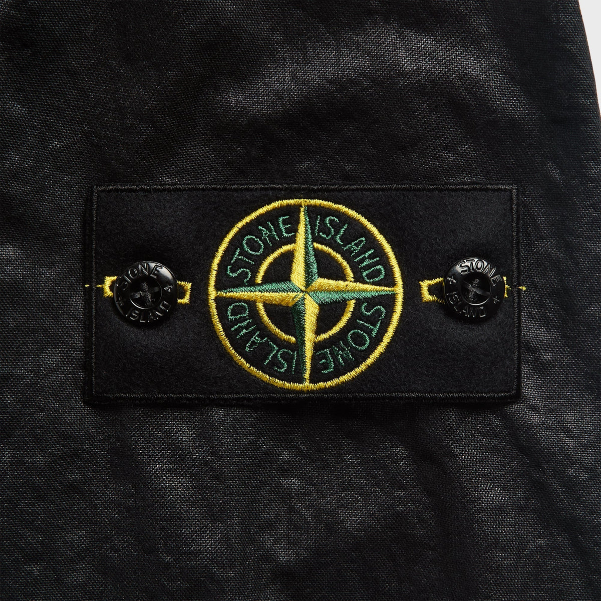 Stone Island Stretch Cotton Overshirt - Black
