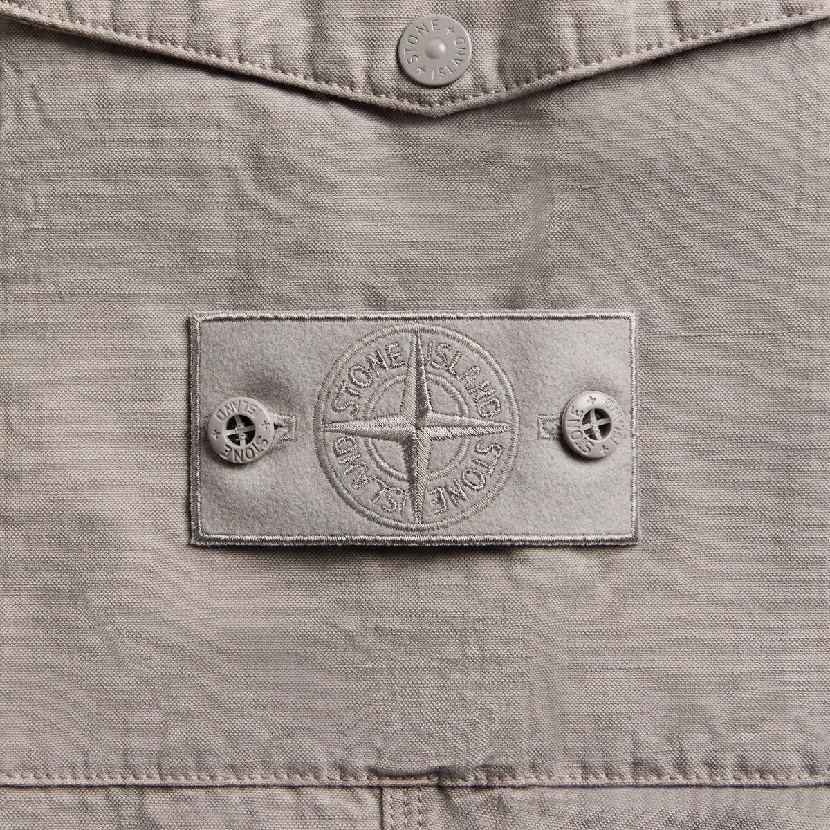 Stone Island Ghost Cotton-Linen Canvas Trouser - Dust Grey