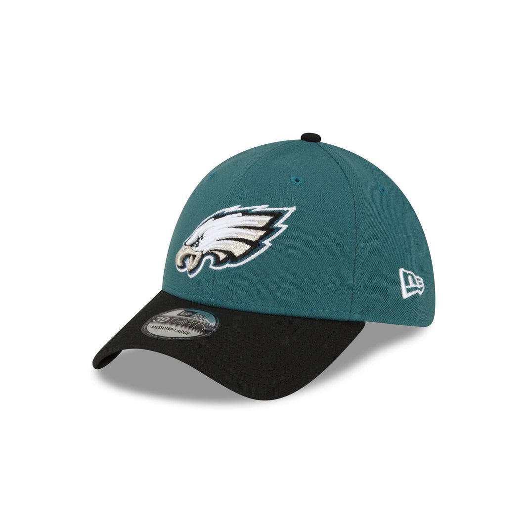 Philadelphia Eagles Team Classic Black 39THIRTY Stretch Fit Hat