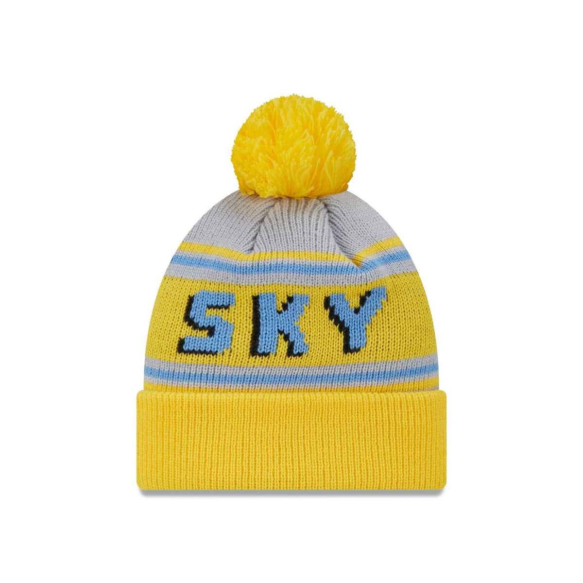 Chicago Sky Team Pom Knit Hat