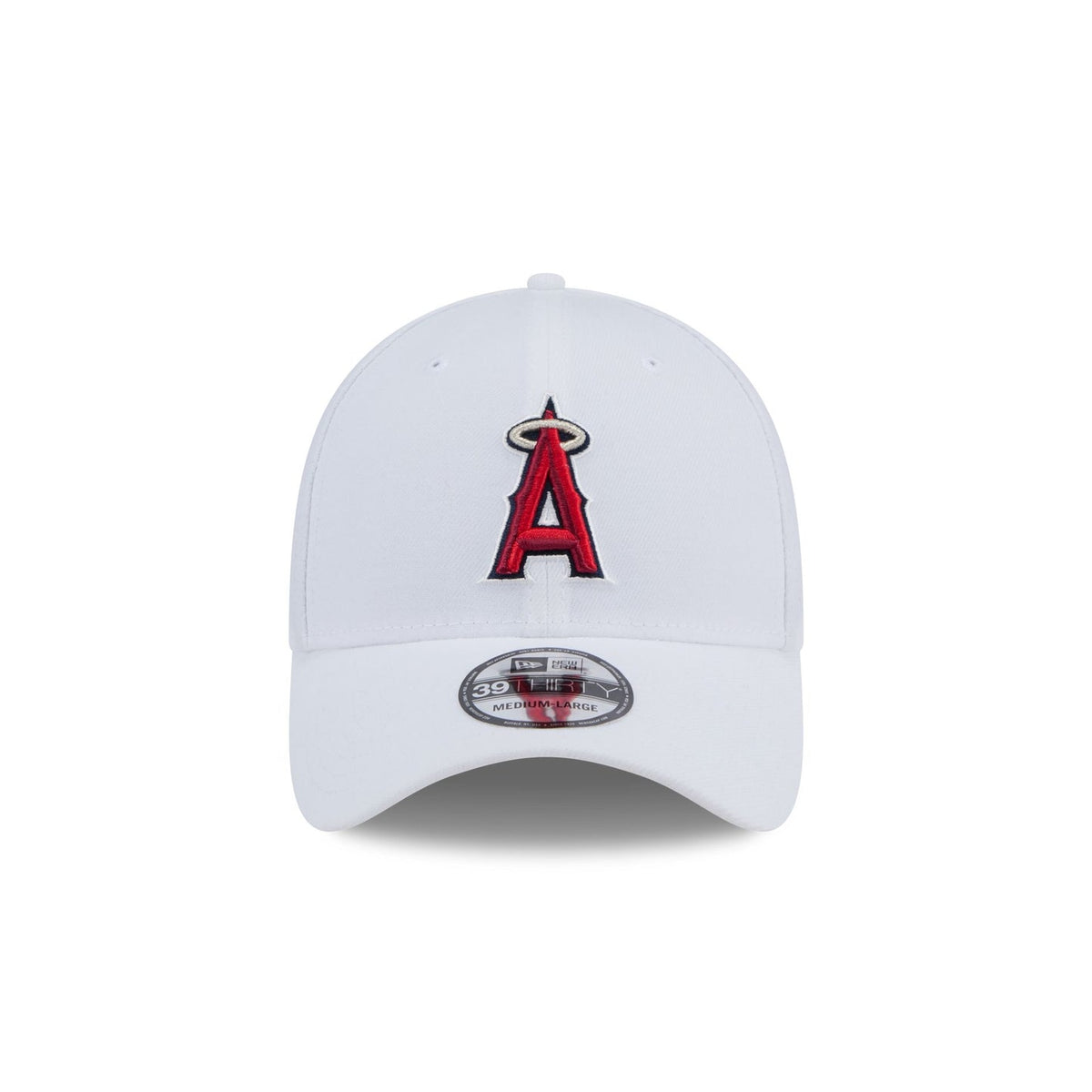 Los Angeles Angels Optic White 39THIRTY Stretch Fit Hat