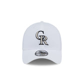 Colorado Rockies Optic White 39THIRTY Stretch Fit Hat