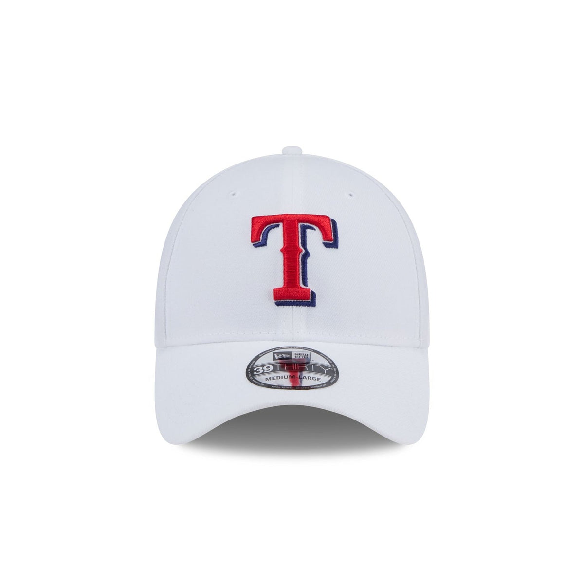 Texas Rangers Optic White 39THIRTY Stretch Fit Hat