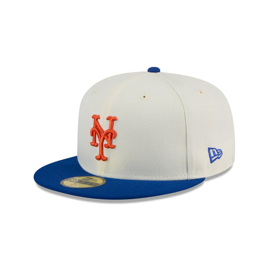 New York Mets Boho Wool Retro Crown 59FIFTY Fitted Hat