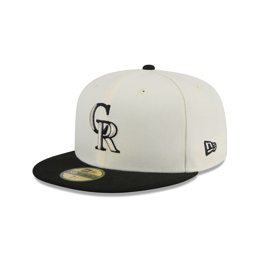 Colorado Rockies Blackout Basic 59FIFTY Fitted Hat