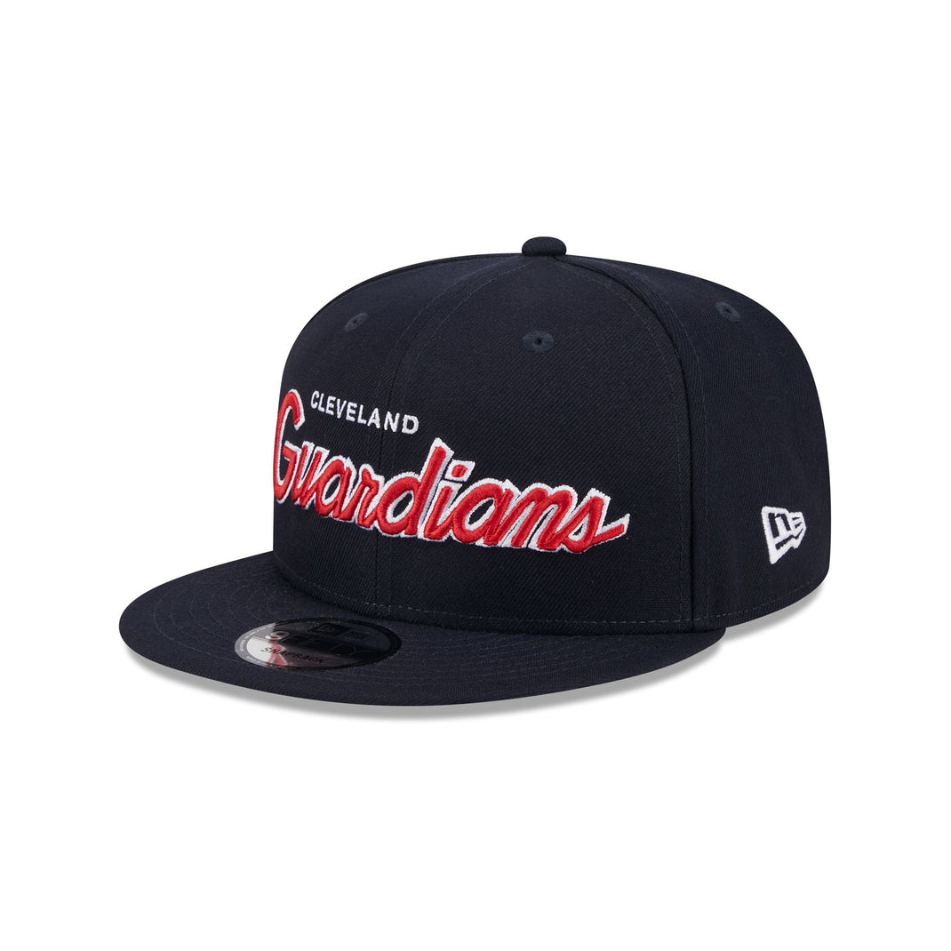 Cleveland Guardians Blackout Basic 9FIFTY Snapback Hat