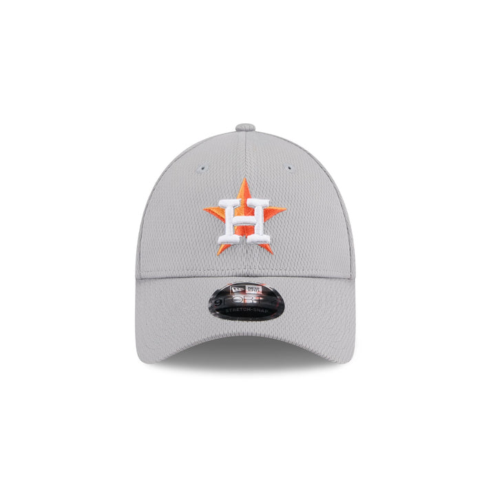 Houston Astros Gray 9FORTY Stretch-Snap Hat