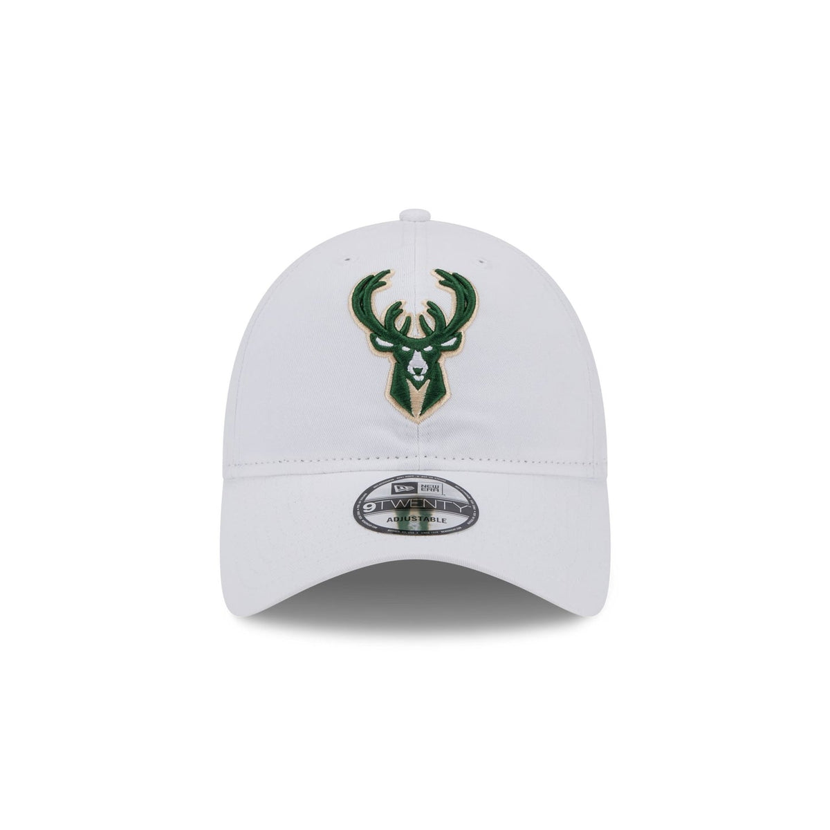 Milwaukee Bucks White 9TWENTY Adjustable Hat