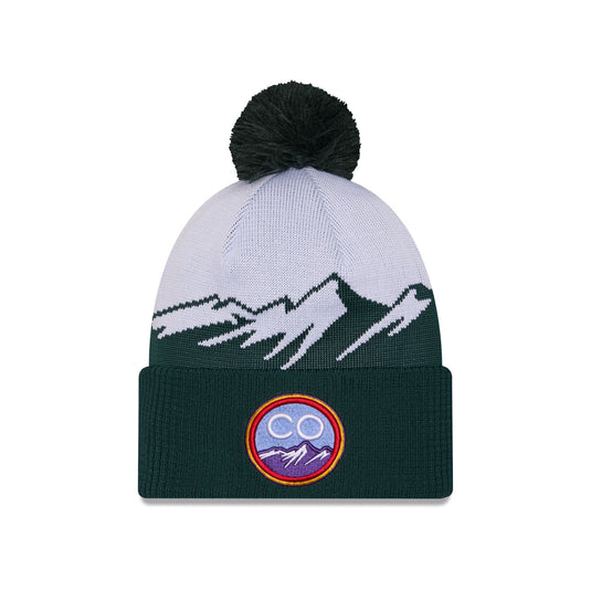 Chicago Cubs City Connect Pom Knit Hat