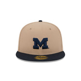Michigan Wolverines Camel 59FIFTY Fitted Hat