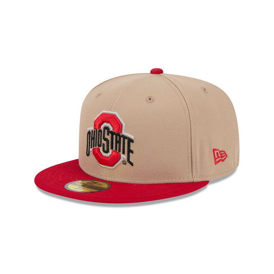 Ohio State Buckeyes Black Scarlet Low Profile 59FIFTY Fitted
