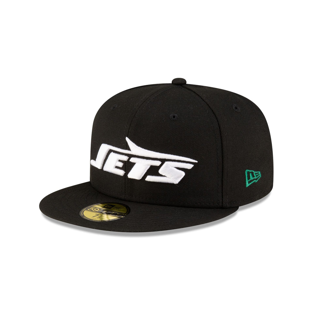New York Jets Basic Black On Black 59FIFTY Fitted Hat