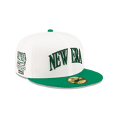 Sized College White 59FIFTY Fitted Hat