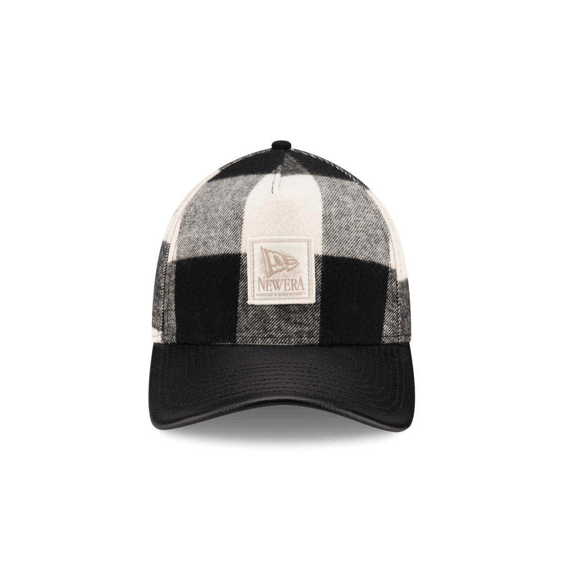 Lumber Plaid College White 9FORTY A-Frame Adjustable Hat