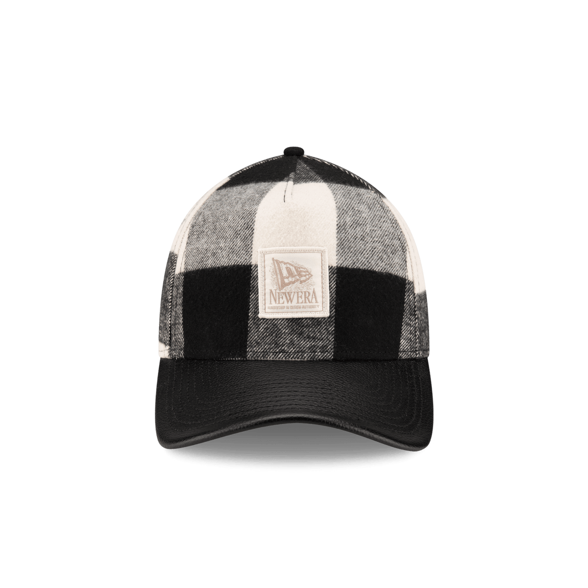 Lumber Plaid College White 9FORTY A-Frame Adjustable Hat
