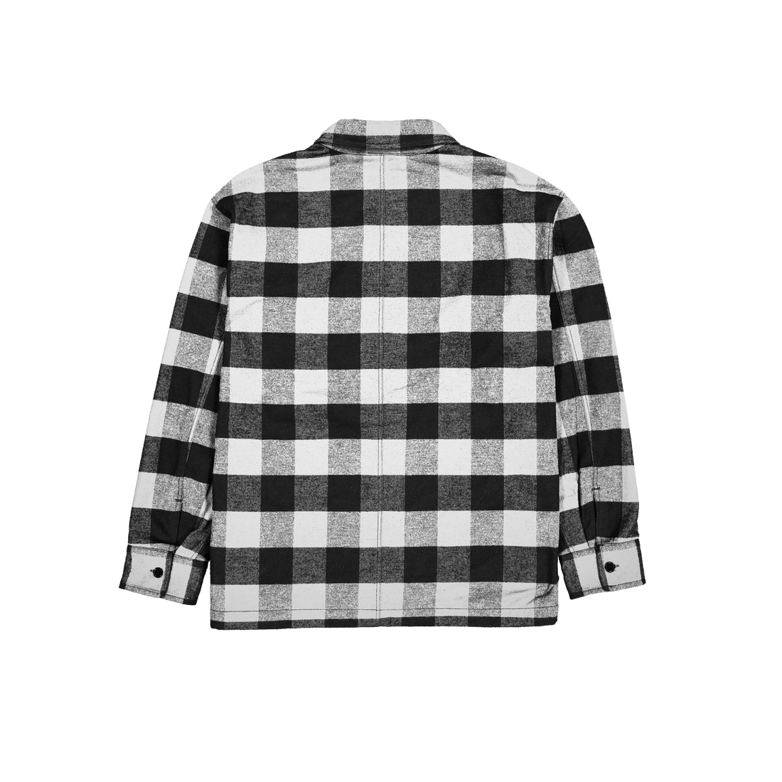 Lumber Plaid College White Shirt Jacket