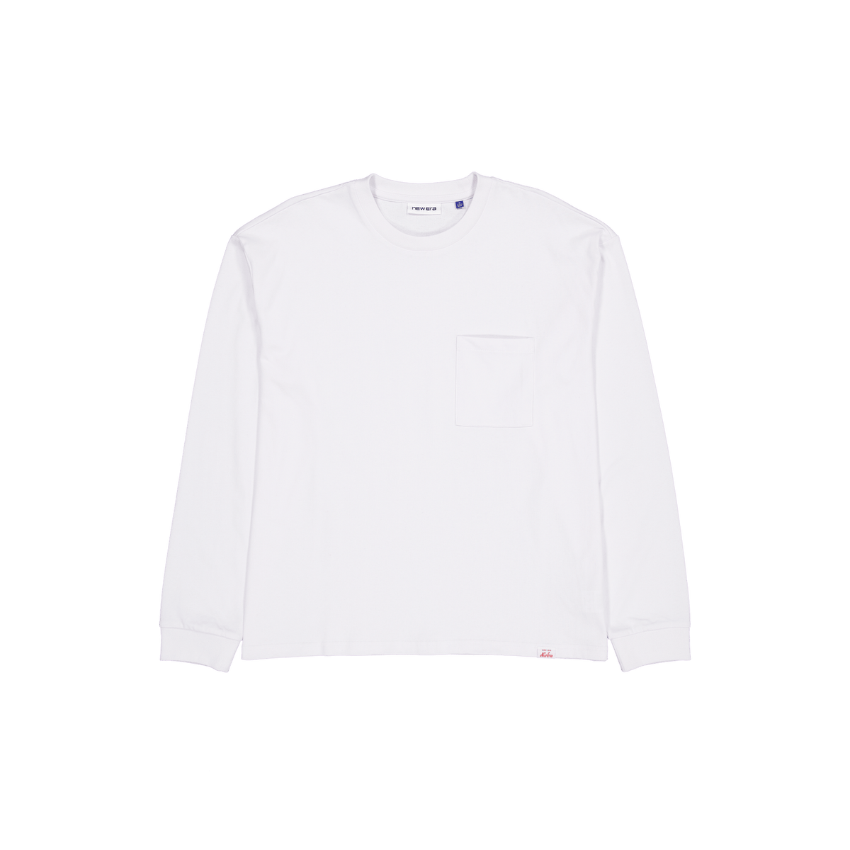Aurora Optic White Long Sleeve Pocket T-Shirt