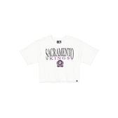 Sacramento Kings Throwback Prep Women's Cropped T-Shirt