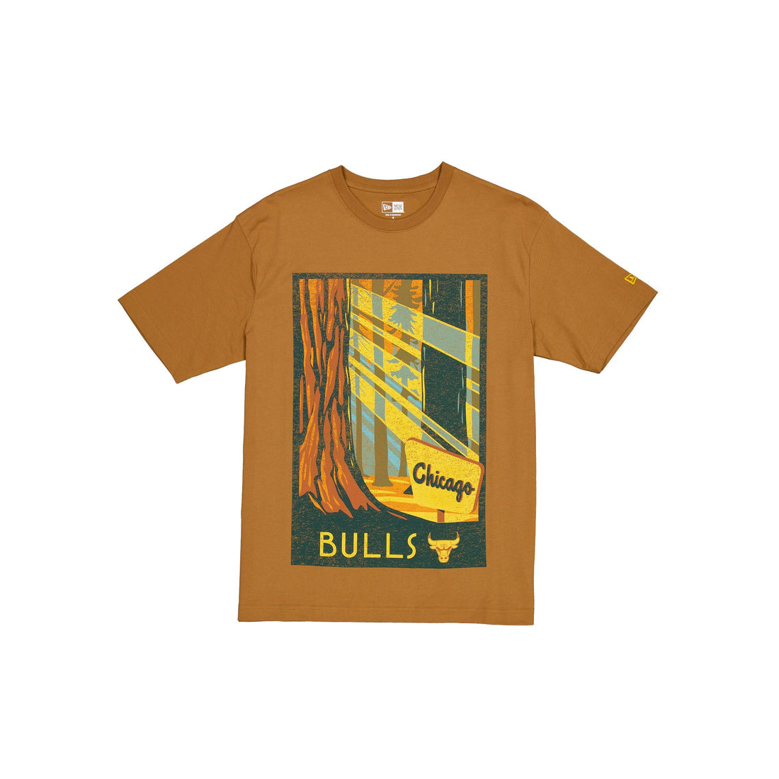 Chicago Bulls 2025 All-Star Game Victory Grove Light Bronze T-Shirt