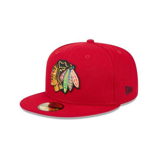 Chicago Blackhawks Team 59FIFTY Fitted Hat