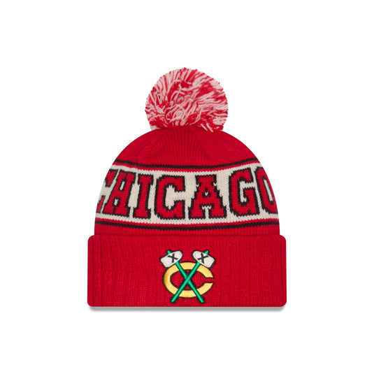 Chicago Blackhawks Retro Pom Knit Hat