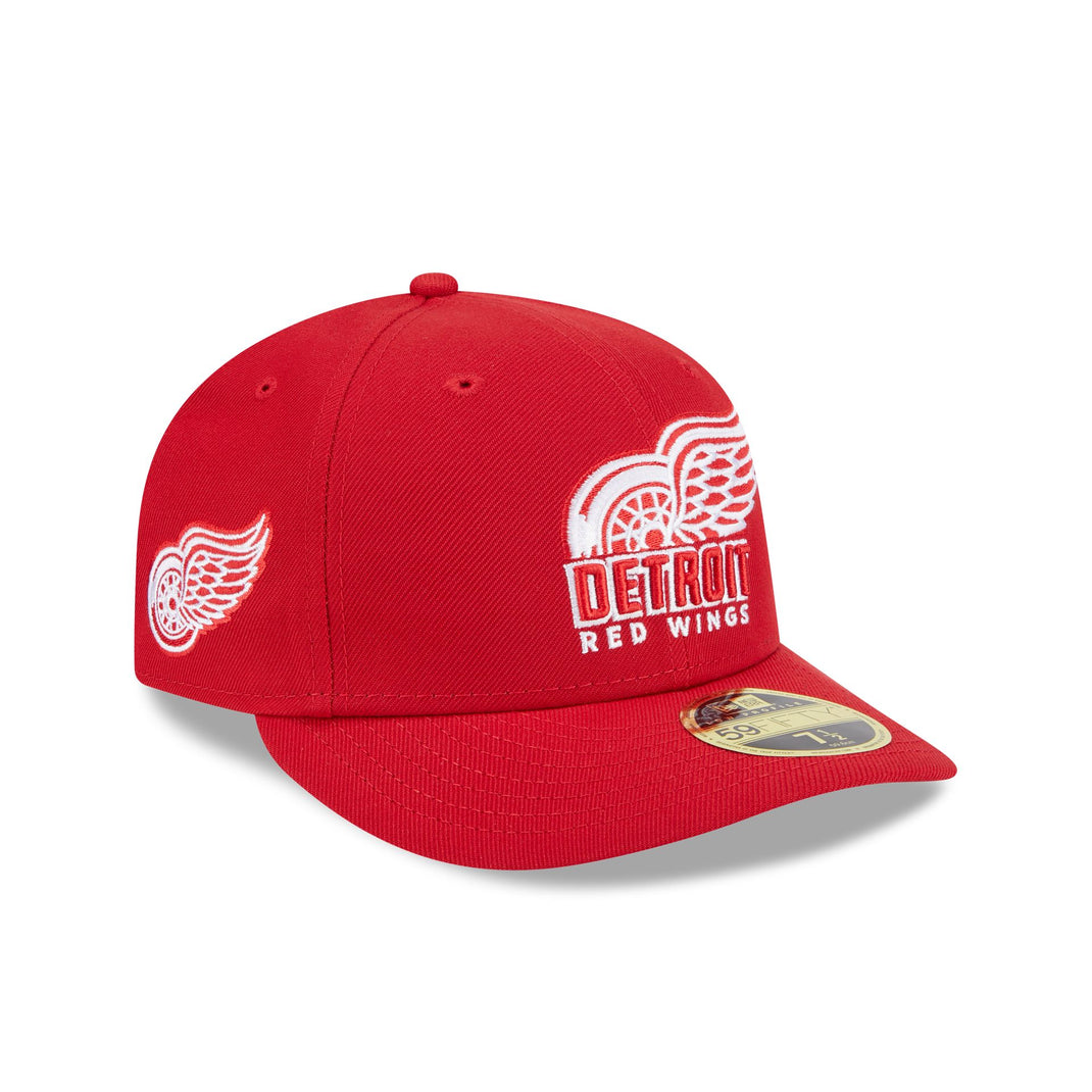 Detroit Red Wings Scarlet Denim Glow 59FIFTY Fitted Hat