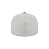 New Era Cap Heather Gray Melton Wool Retro Crown 59FIFTY Fitted Hat