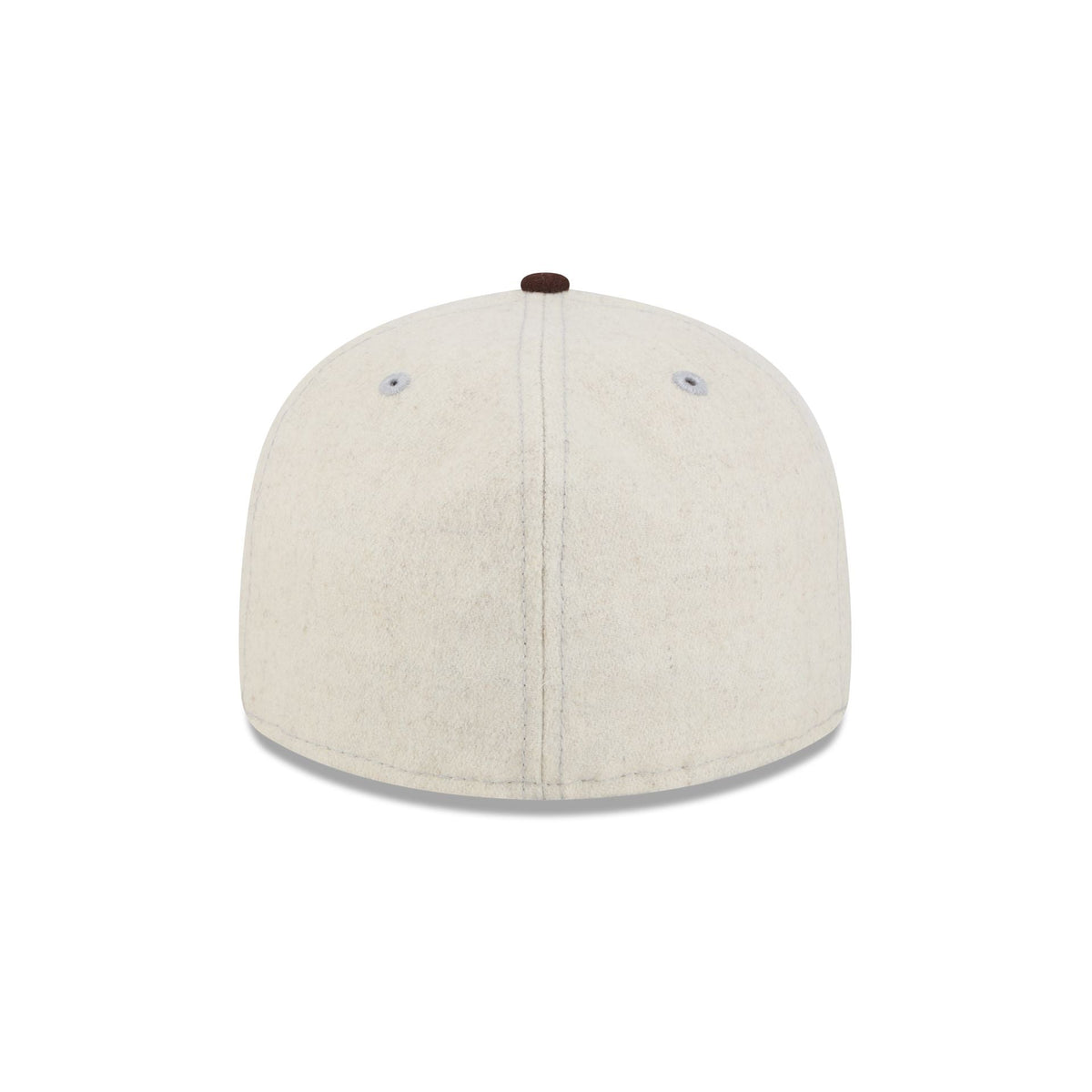 New Era Cap Heather Oatmeal Melton Wool Retro Crown 59FIFTY Fitted Hat