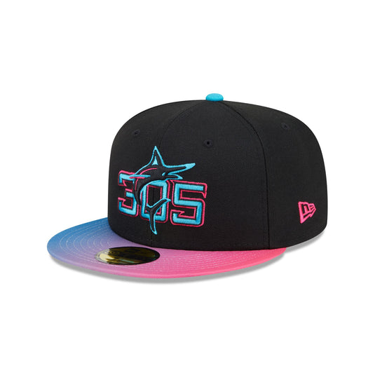 Miami Marlins City Connect Low Profile 59FIFTY Fitted Hat