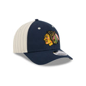 Chicago Blackhawks Linen 9FORTY M-Crown Snapback Hat