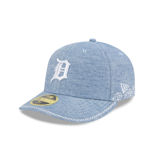 Chicago Cubs Hand Stitched Chambray Low Profile 59FIFTY Fitted Hat
