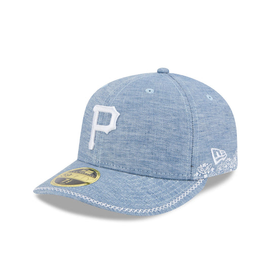 Seattle Mariners Hand Stitched Chambray Low Profile 59FIFTY Fitted Hat