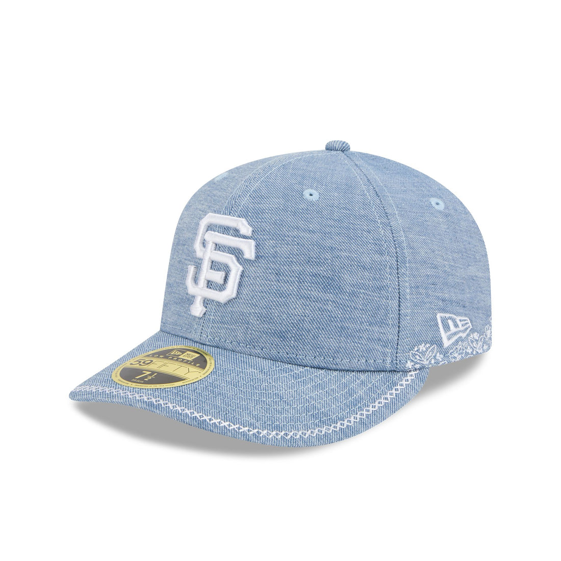 San Francisco Giants Hand Stitched Chambray Low Profile 59FIFTY Fitted Hat