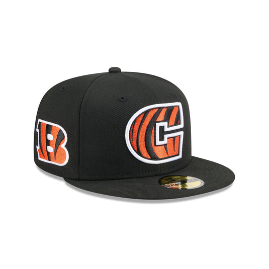 Los Angeles Chargers Black 59FIFTY Fitted Hat
