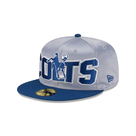 Indianapolis Colts Black & White 59FIFTY Fitted Hat